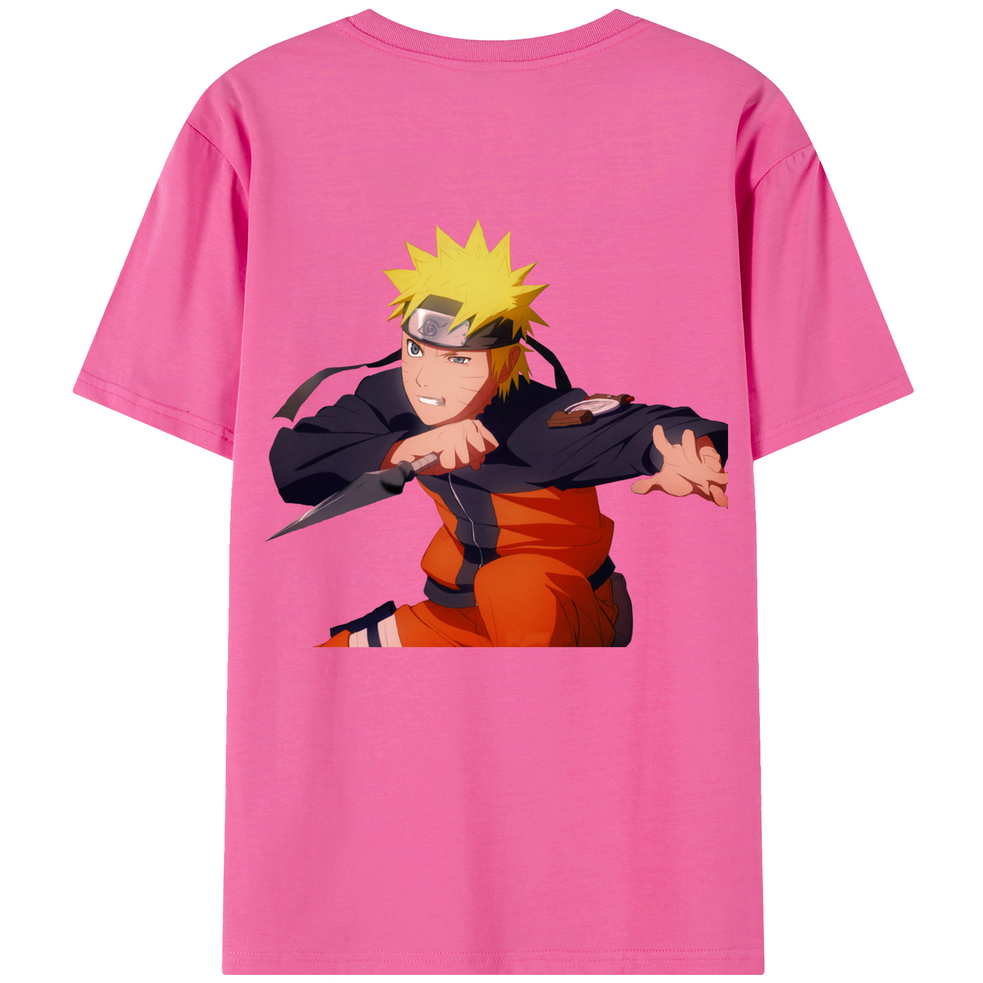 （画像用） NARUTO -ナルト- うずまき ナルト Uzumaki Naruto レディース半袖Tシャツ(バックプリント)